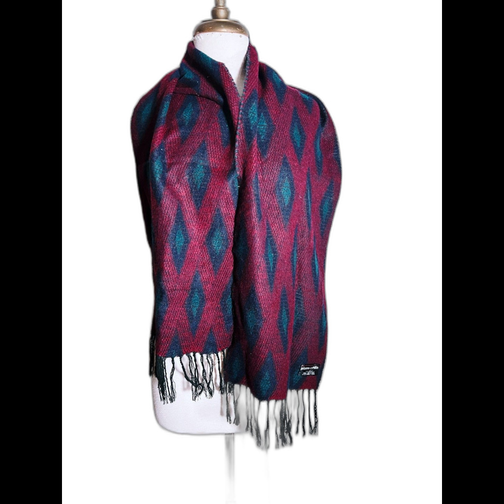 Pierre Cardin Scarf One Size Vintage 80's Cottagecore Coquette Winter Scarf